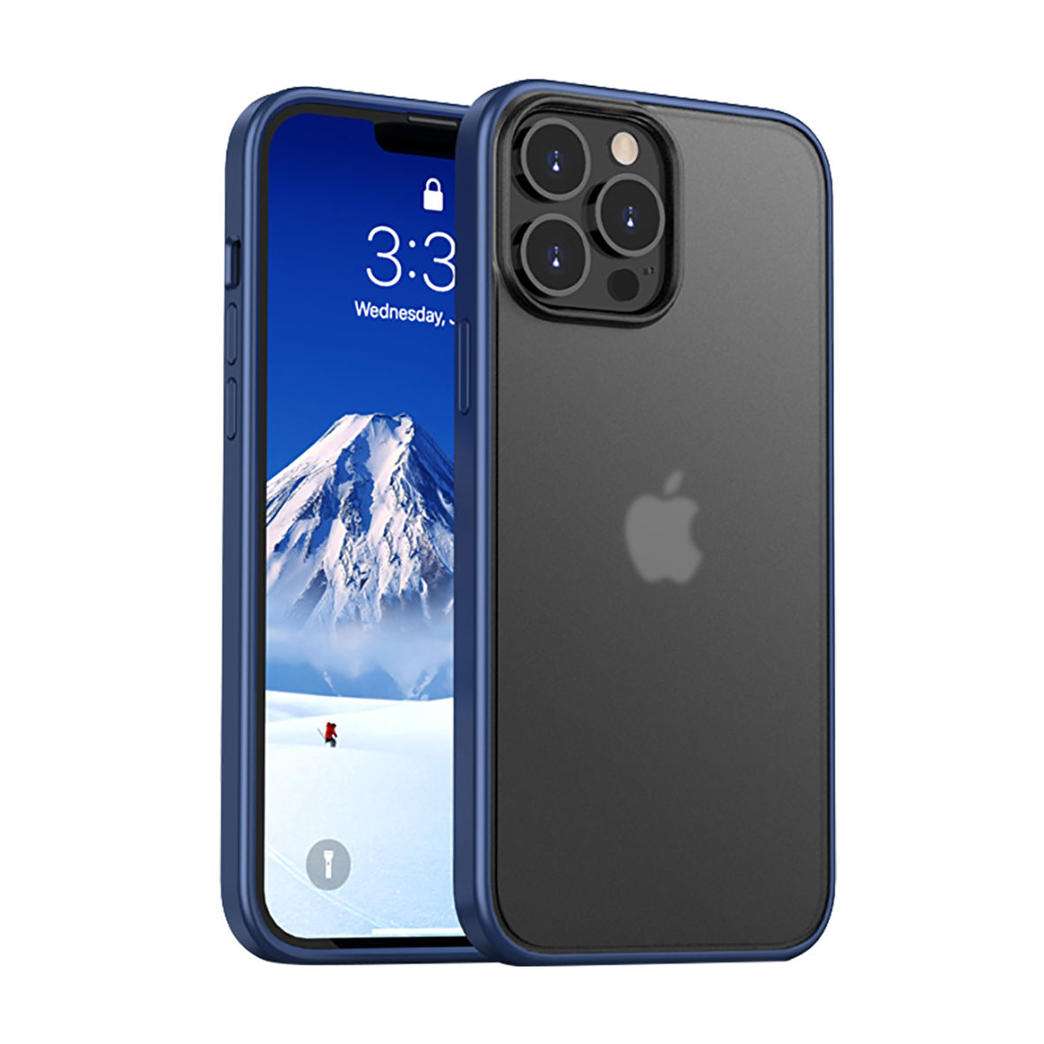 BİKAPAK ELIT ENIGMA IPHONE 13  PRO MAX MAVİ KAPAK